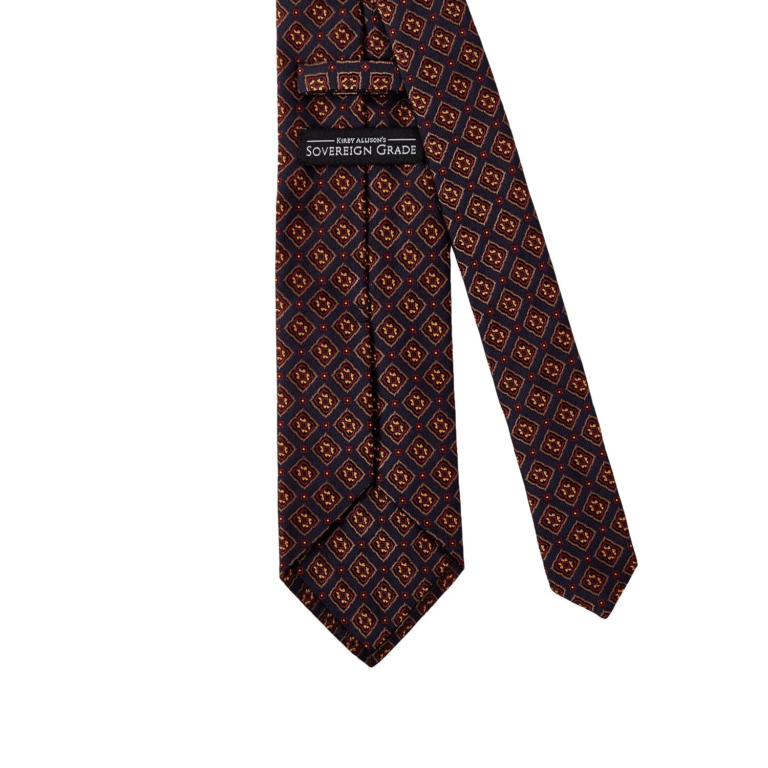 Sovereign Grade Dark Navy and Gold Jacquard Tie