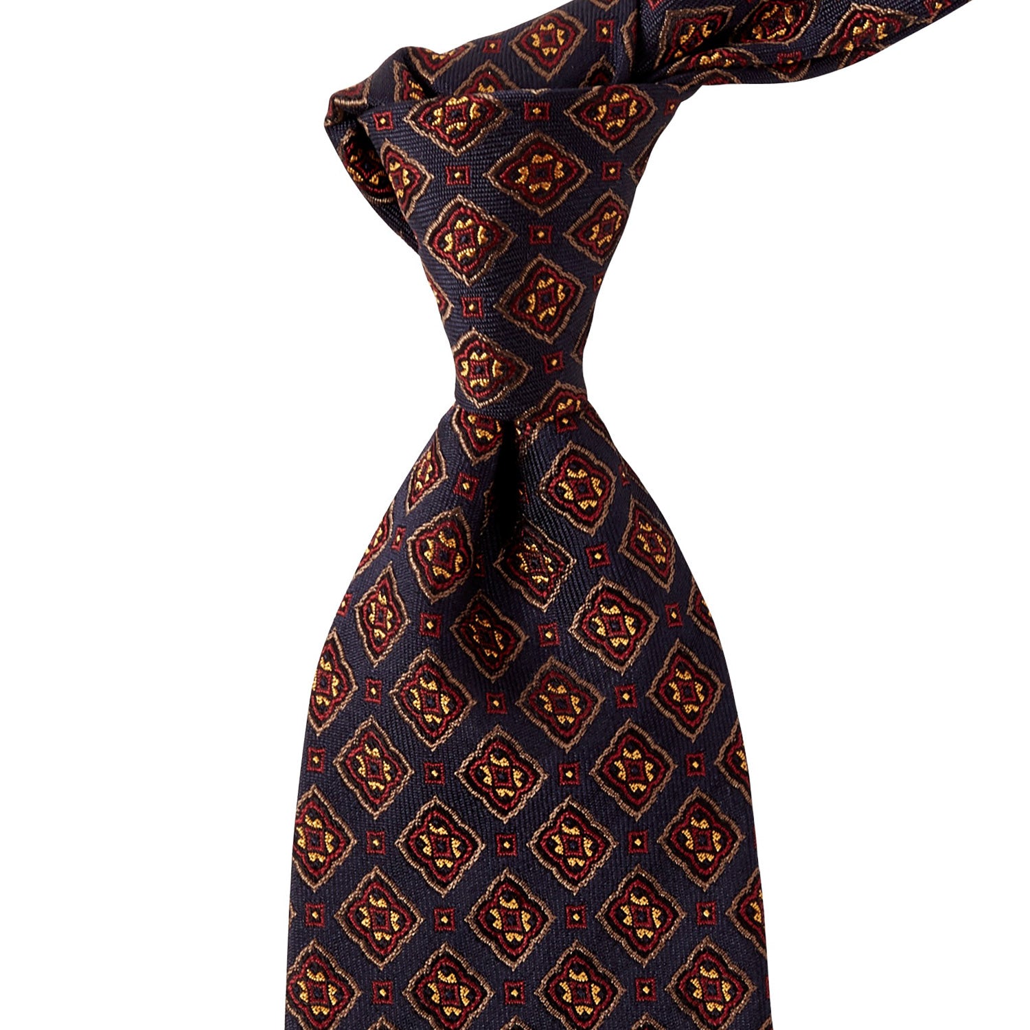 Sovereign Grade Dark Navy and Gold Jacquard Tie