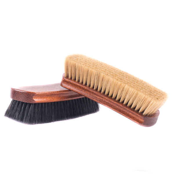 Pig Hair Waxing Brush Hard Bristle Brush Shoe Surface Cleaning