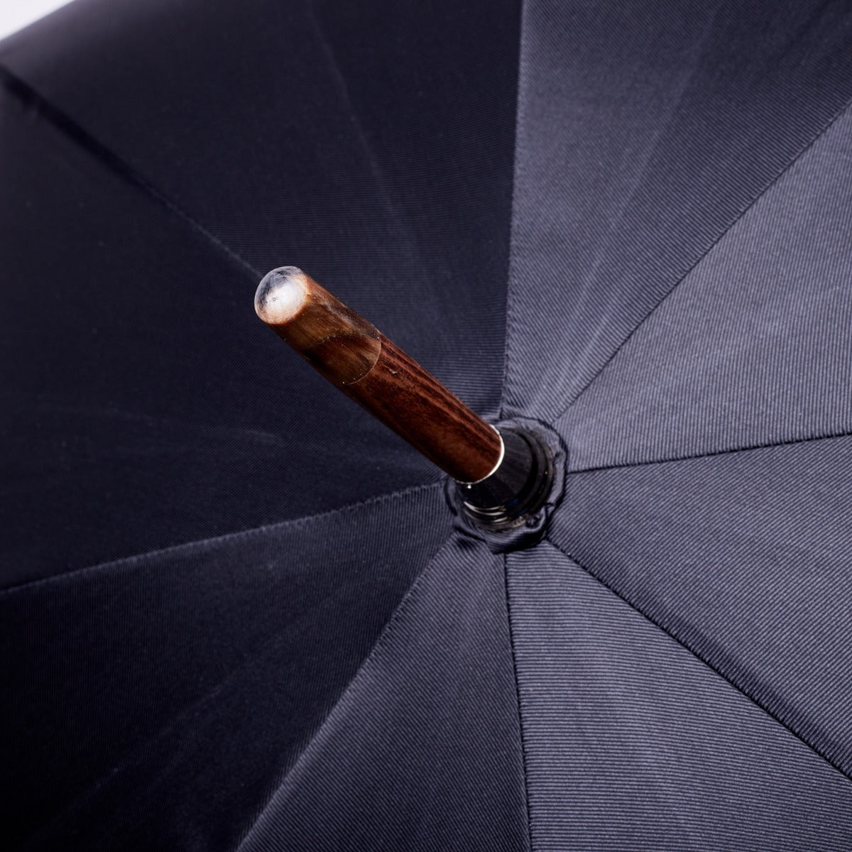 Bamboo Handle Umbrella with Black Canopy | KirbyAllison.com
