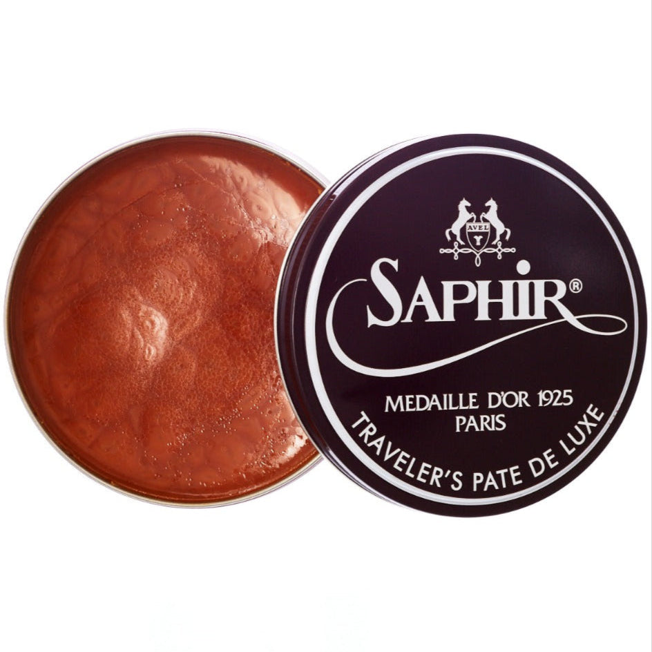 Saphir Travelers Wax Pate de Luxe Shoe Polish | KirbyAllison.com