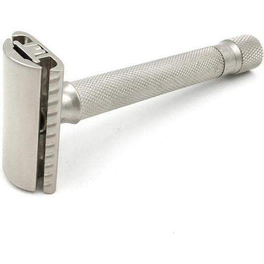 A Parker Variant Adjustable Safety Razor by KirbyAllison.com on a white background.