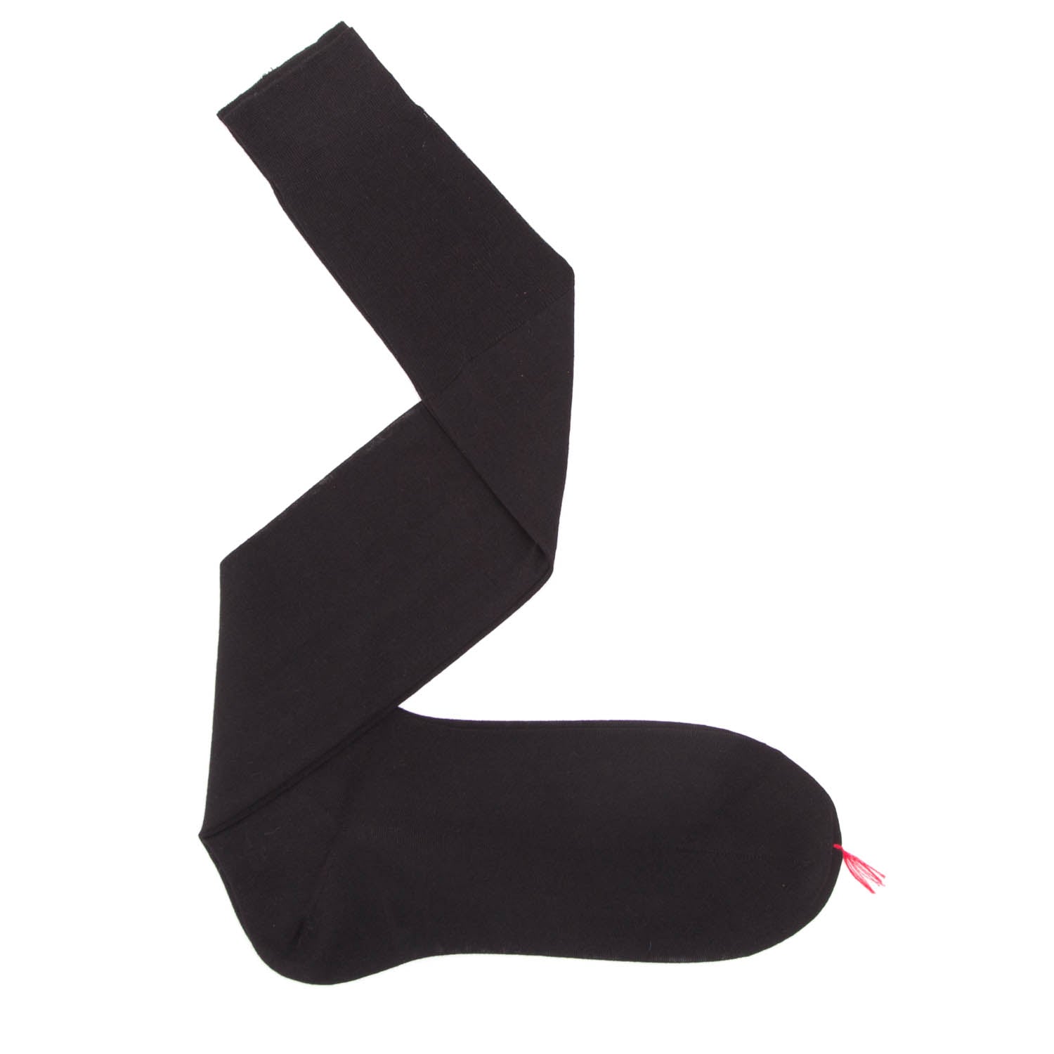 Sovereign Grade Solid Wool-Silk Dress Sock 10 / Black