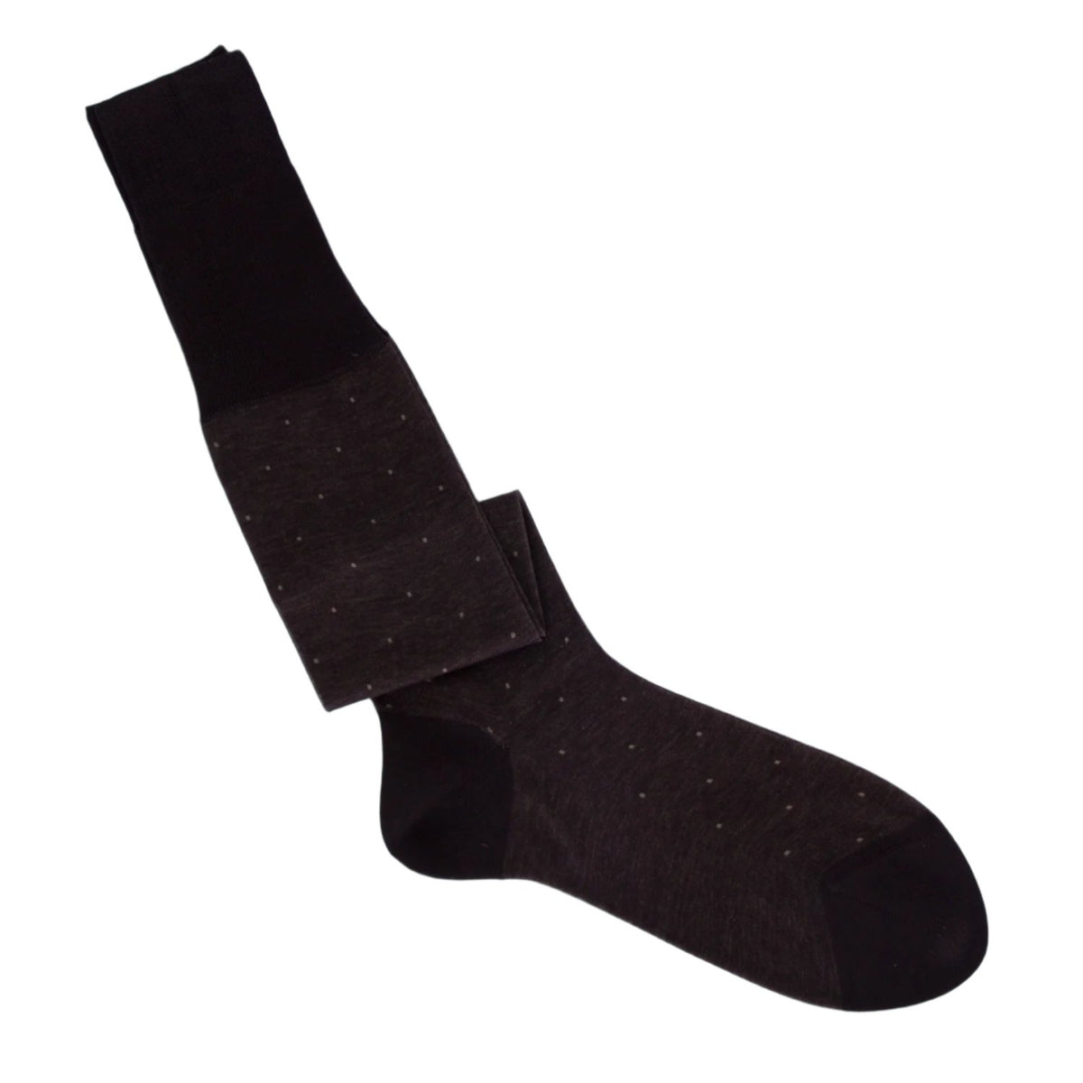 Palatino Giotto Small Dot Melange Cotton Dress Sock