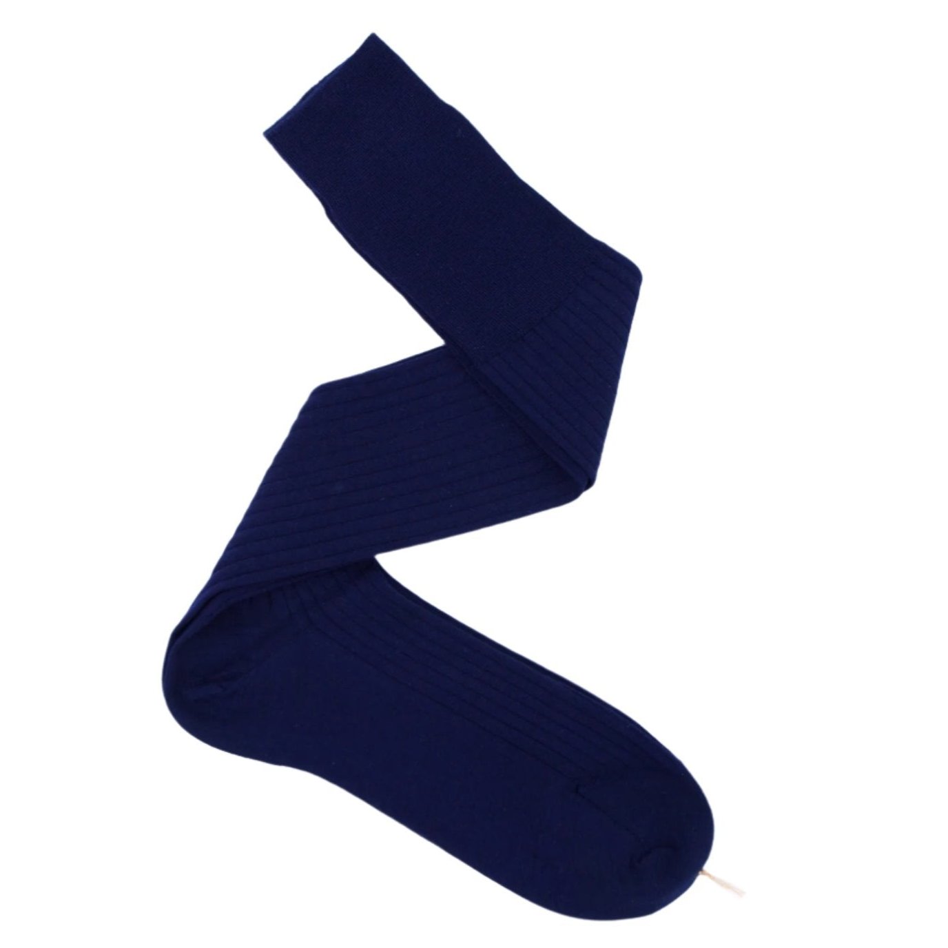 Navy 100% Pure Cashmere Over-the-Calf Socks