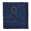 KirbyAllison.com Sovereign Grade Ancient Madder Midnight Pocket Square.