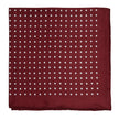 A formal Sovereign Grade 100% Silk Burgundy London Dot pocket square from KirbyAllison.com to enhance your outfit.