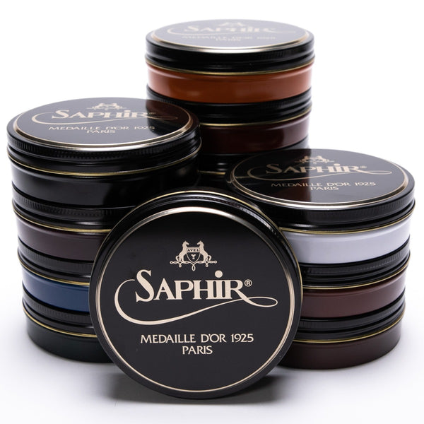 Saphir Cirage Pâte de Luxe, Noir, 50 ml : : Mode