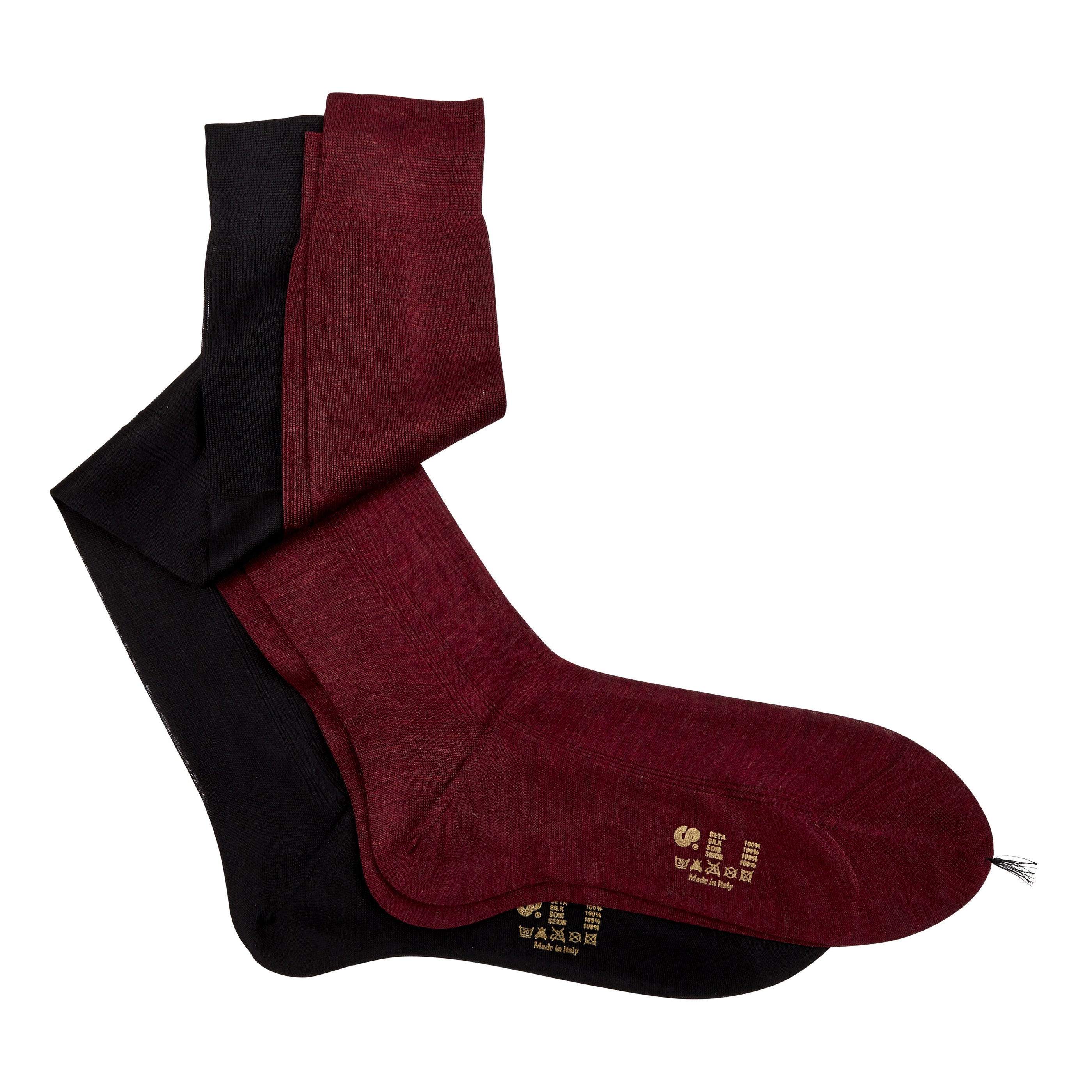 Sovereign Grade Super-Fine 100% Silk OTC Socks 10.5 / Burgundy Sovereign Grade Super-Fine 100% Silk OTC Socks 10.5 / Burgundy