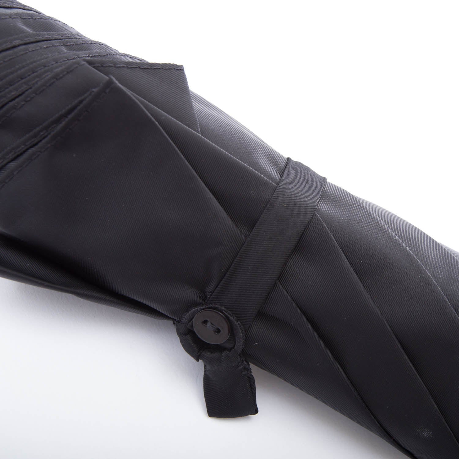 Maglia Francesco Black Canopy Umbrella with Broomwood Handle